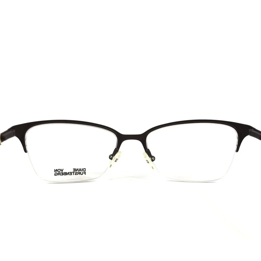 Diane Von Furstenberg Eyeglasses Frames DVF8056 210 Brown Cat Eye 52-17-135